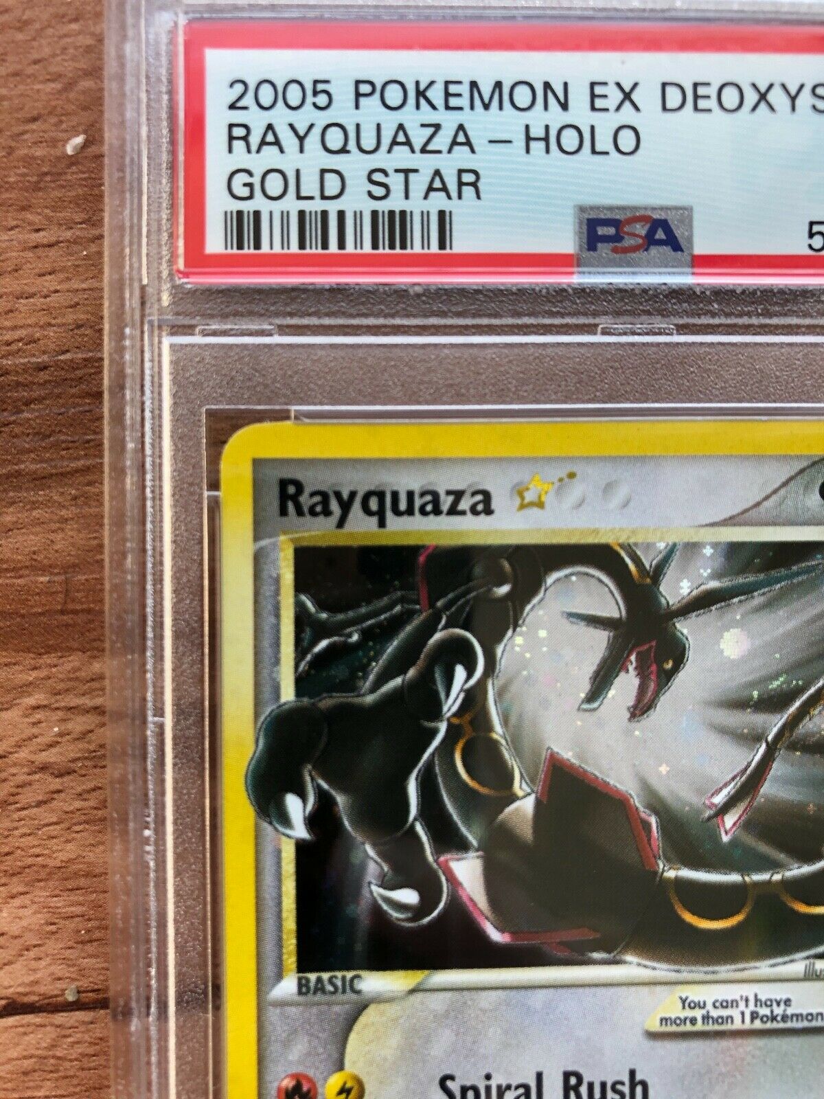 Pokemon Rayquaza Gold Star 107 107 Card PSA9